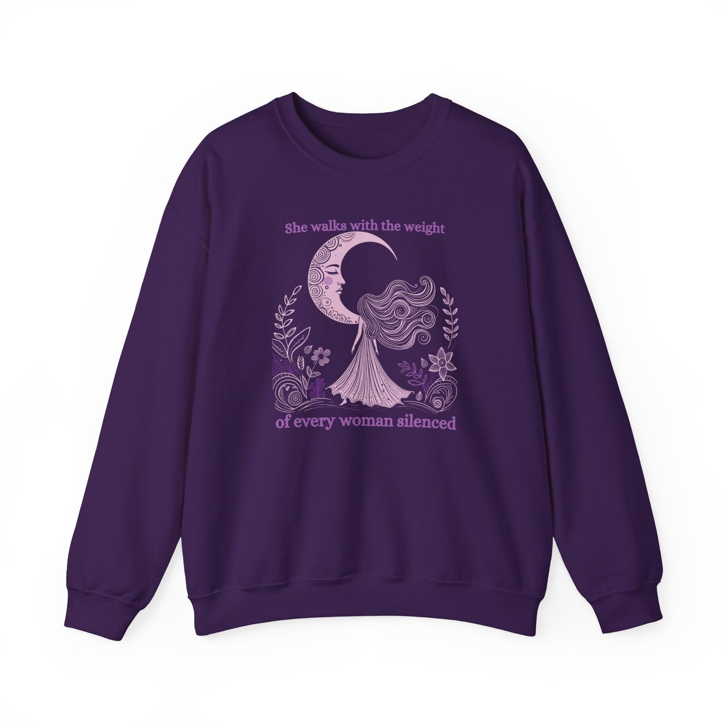 The Weight of Silence Celestial Art Sweatshirt | Mystic Den