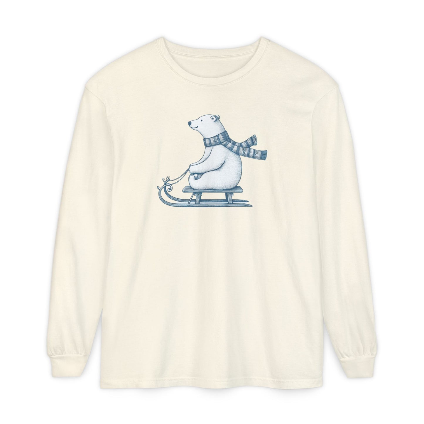 Sledding Polar Bear Heritage Long Sleeve | Polar Den Edition