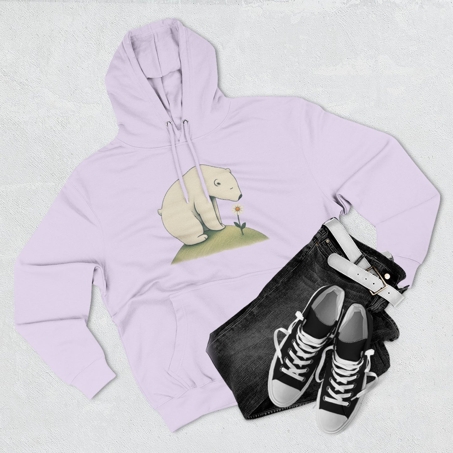 Daisy Day Polar Bear Hoodie