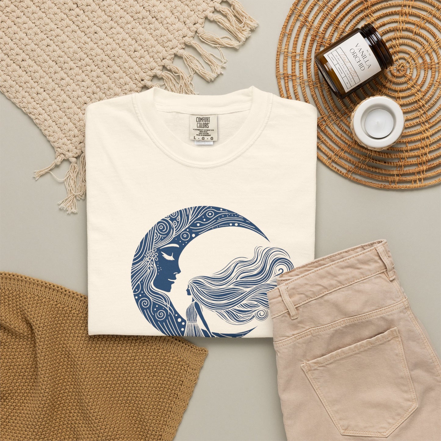 Moon Goddess "She Remembered Who She Was" Comfort Colors T-Shirt