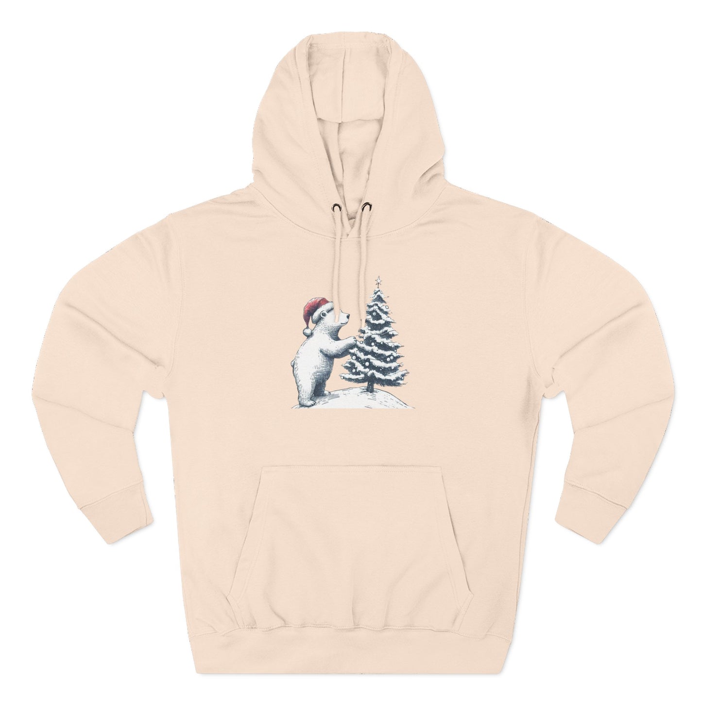 Polar Bear Christmas Tree Hoodie