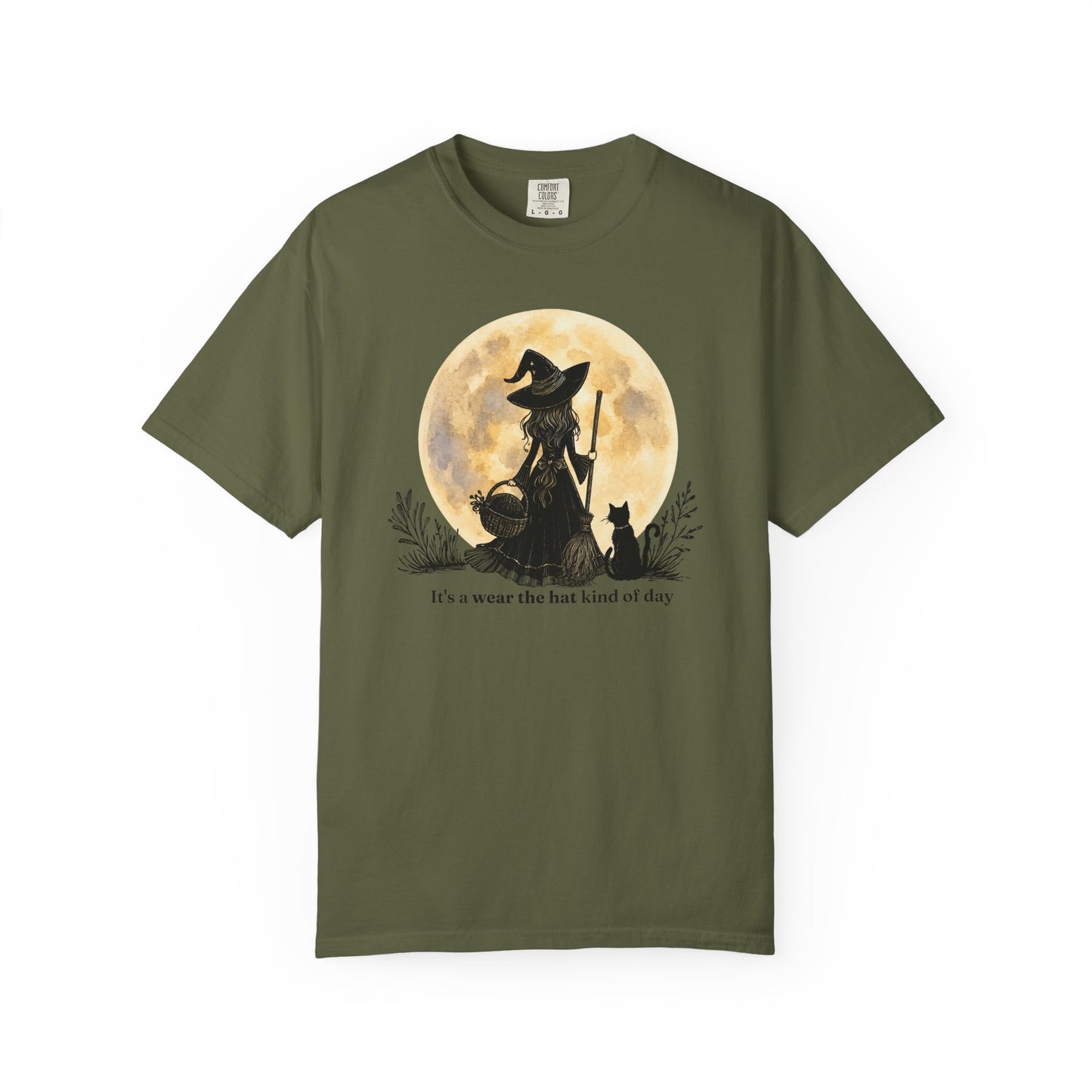 It's a Wear the Hat Kind of Day | Comfort Colors® Witch Graphic T-Shirt