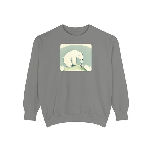 Polar Bear Wildflower Sweatshirt