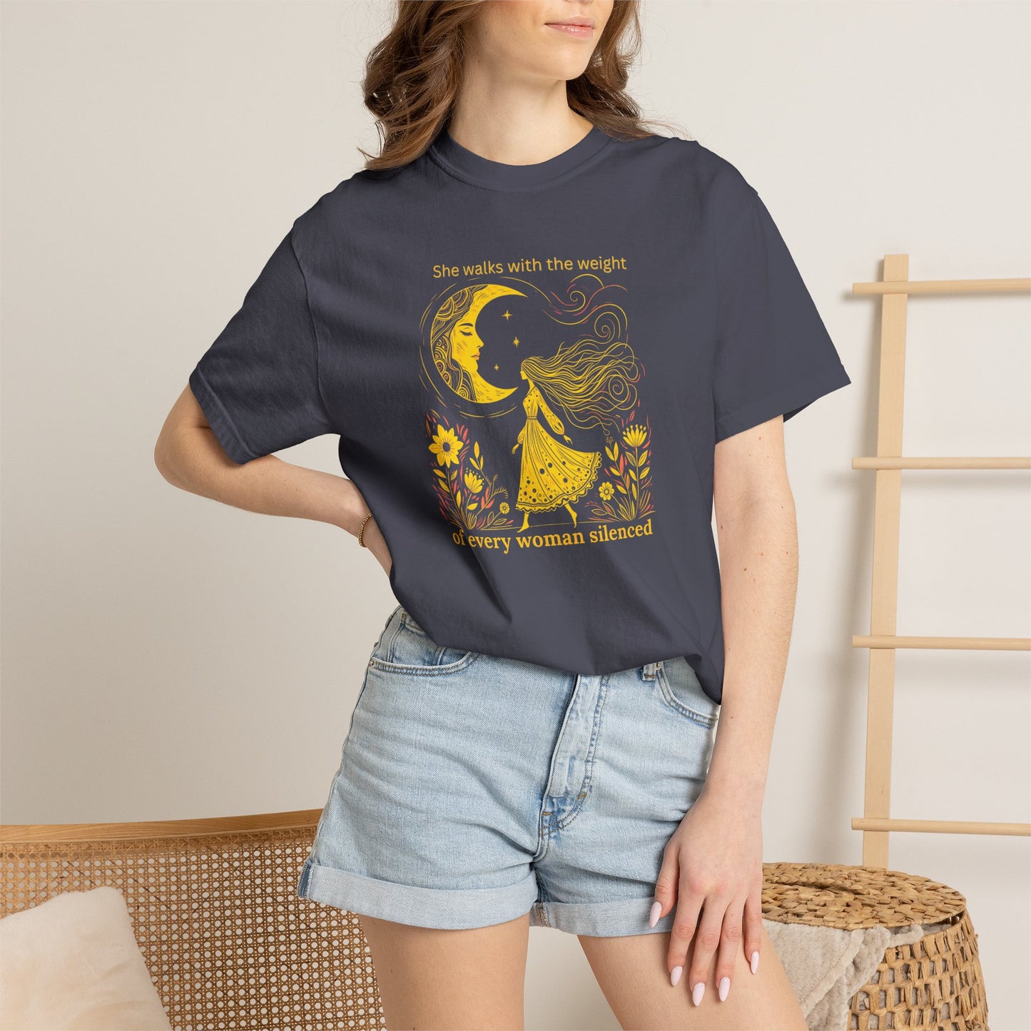Comfort Colors She Walks With the Weight Tee