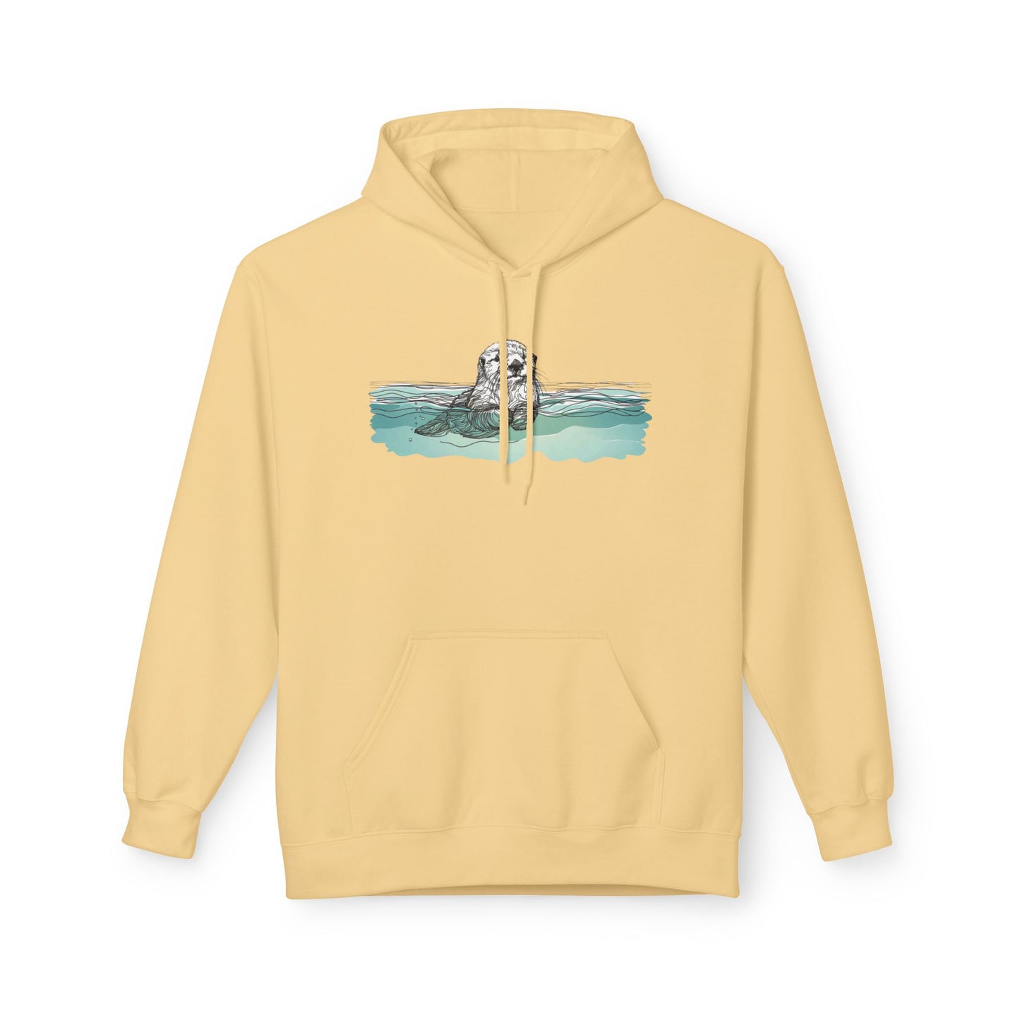 Watercolor Sea Otter Hoodie