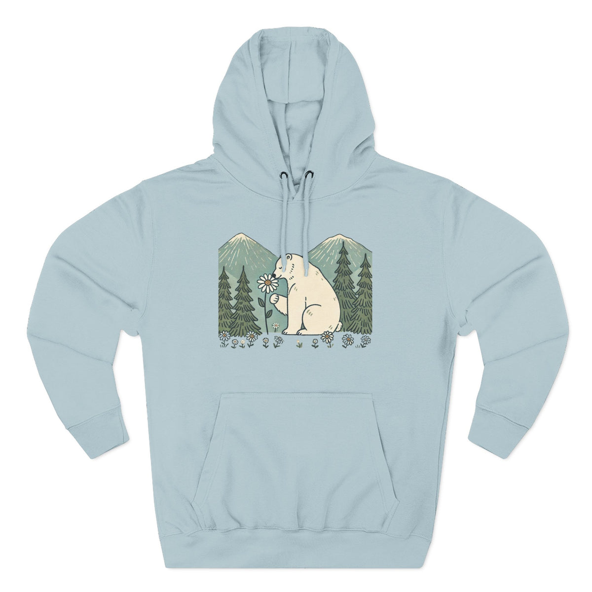 Woodland Polar Bear Hoodie