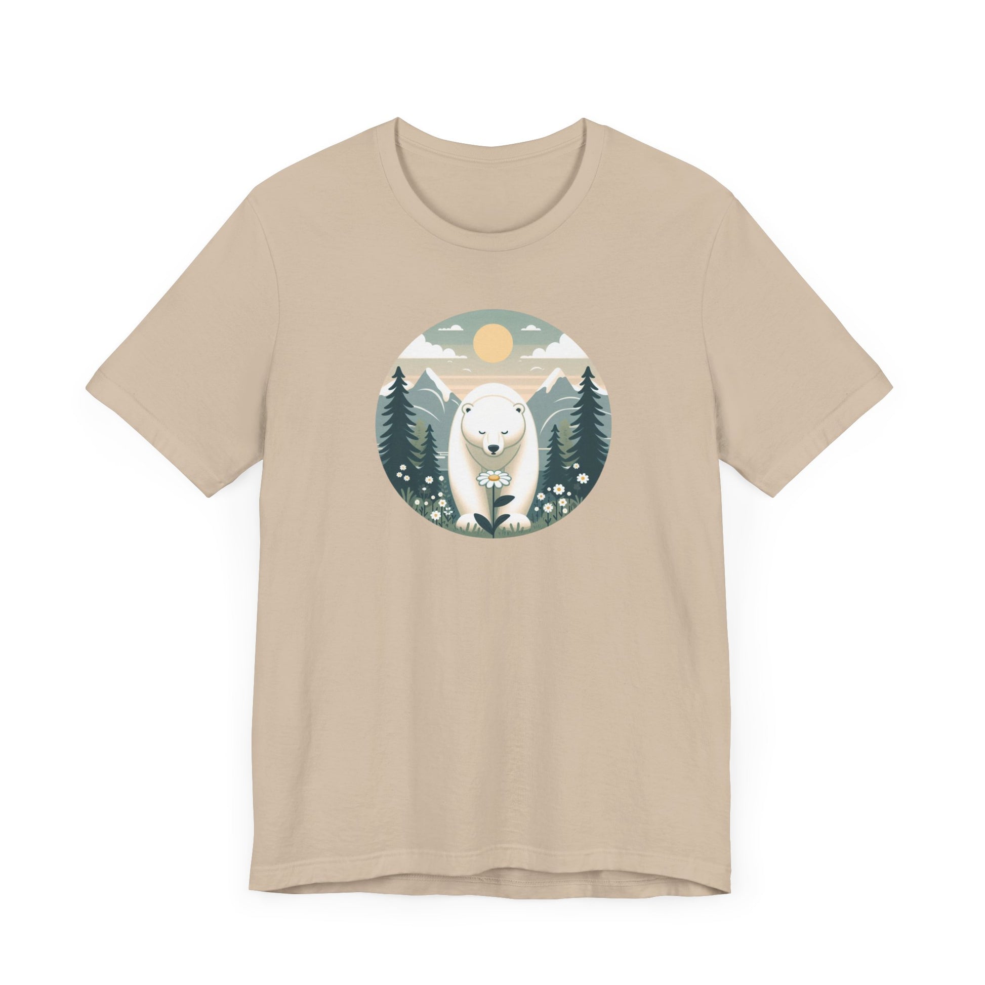 Polar Bear Tee - Cozy Nature-Inspired T-Shirt for Animal Lovers.