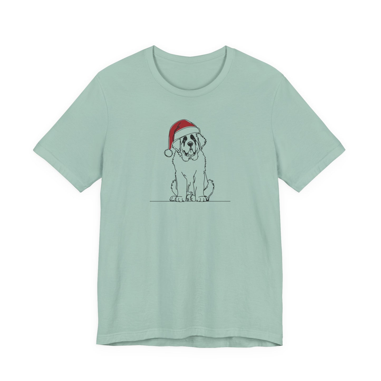 "Santa Bernard" Holiday Sketch Tee | Holiday Den
