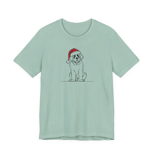 "Santa Bernard" Holiday Sketch Tee | Holiday Den