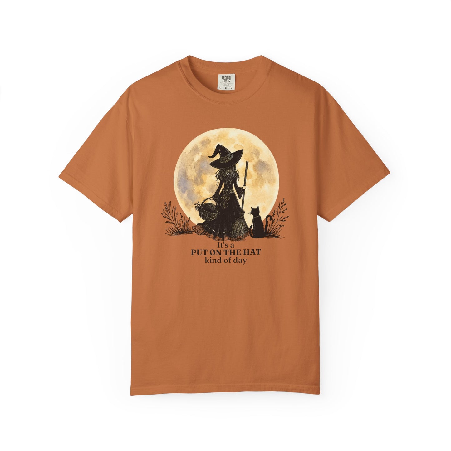 It's a Put on the Hat Kind of Day | Comfort Colors® Witch Graphic T-Shirt
