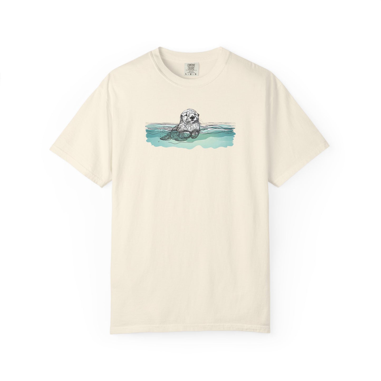 Otter in the Water Comfort Colors Tee