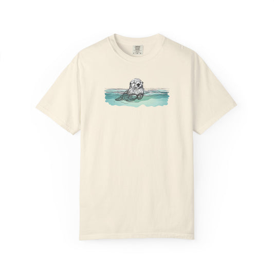 Otter in the Water Comfort Colors Tee
