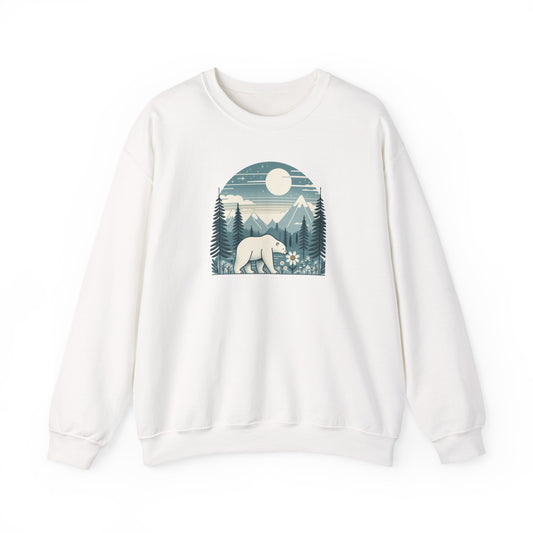 Moonlight Polar Bear | Polar Den Sweatshirt