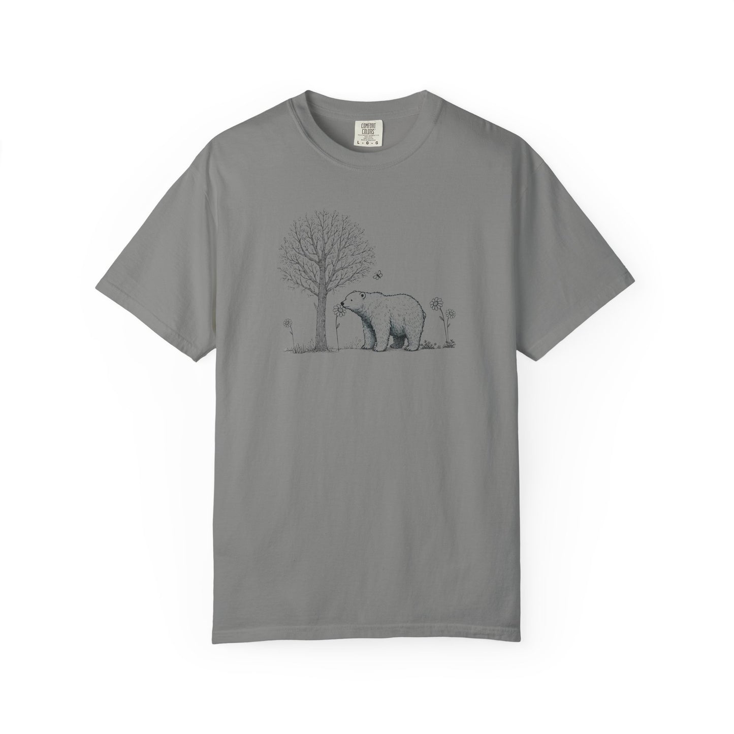 Wildflower Polar Bear Comfort Colors Tee