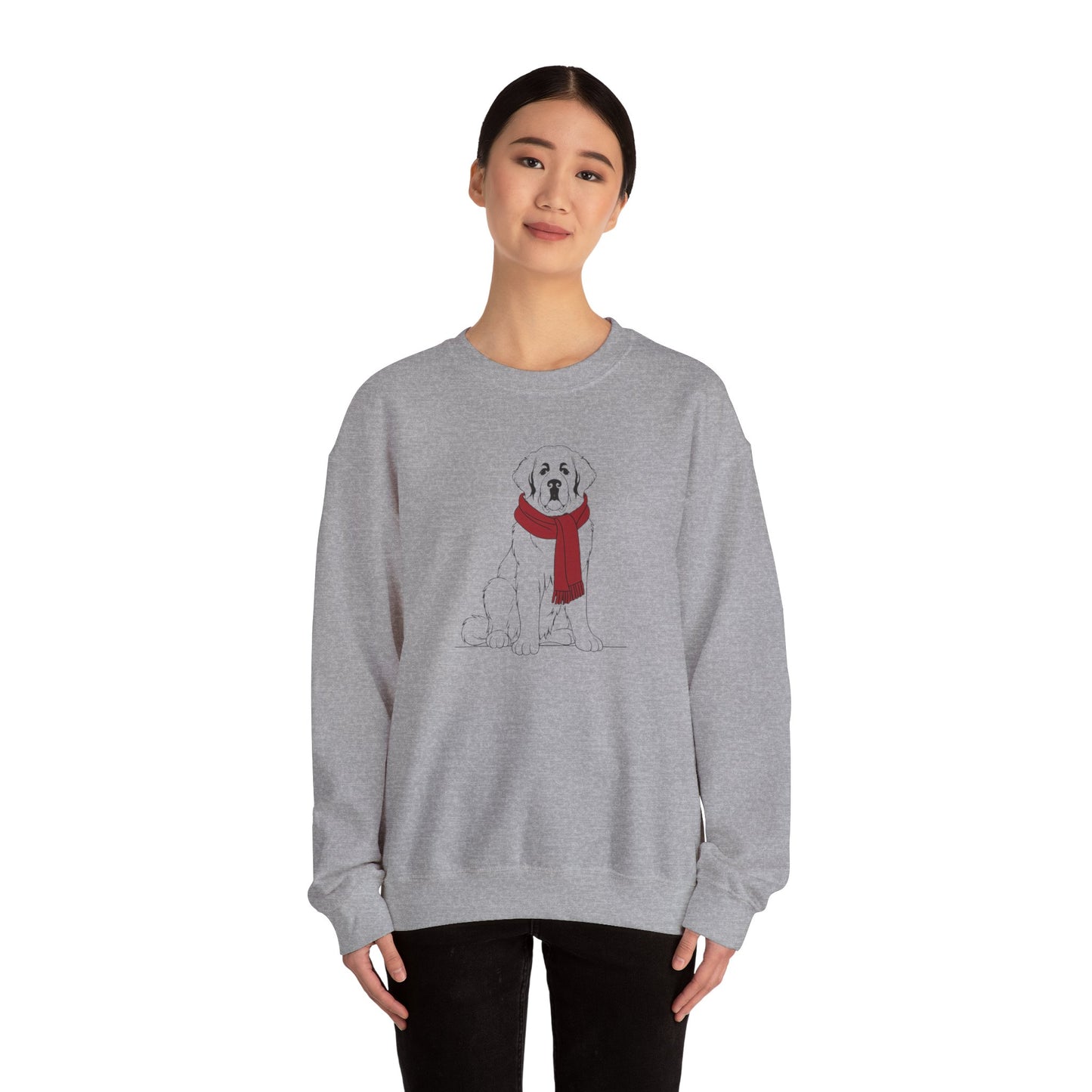 Saint Bernard Winter Scarf Sweatshirt