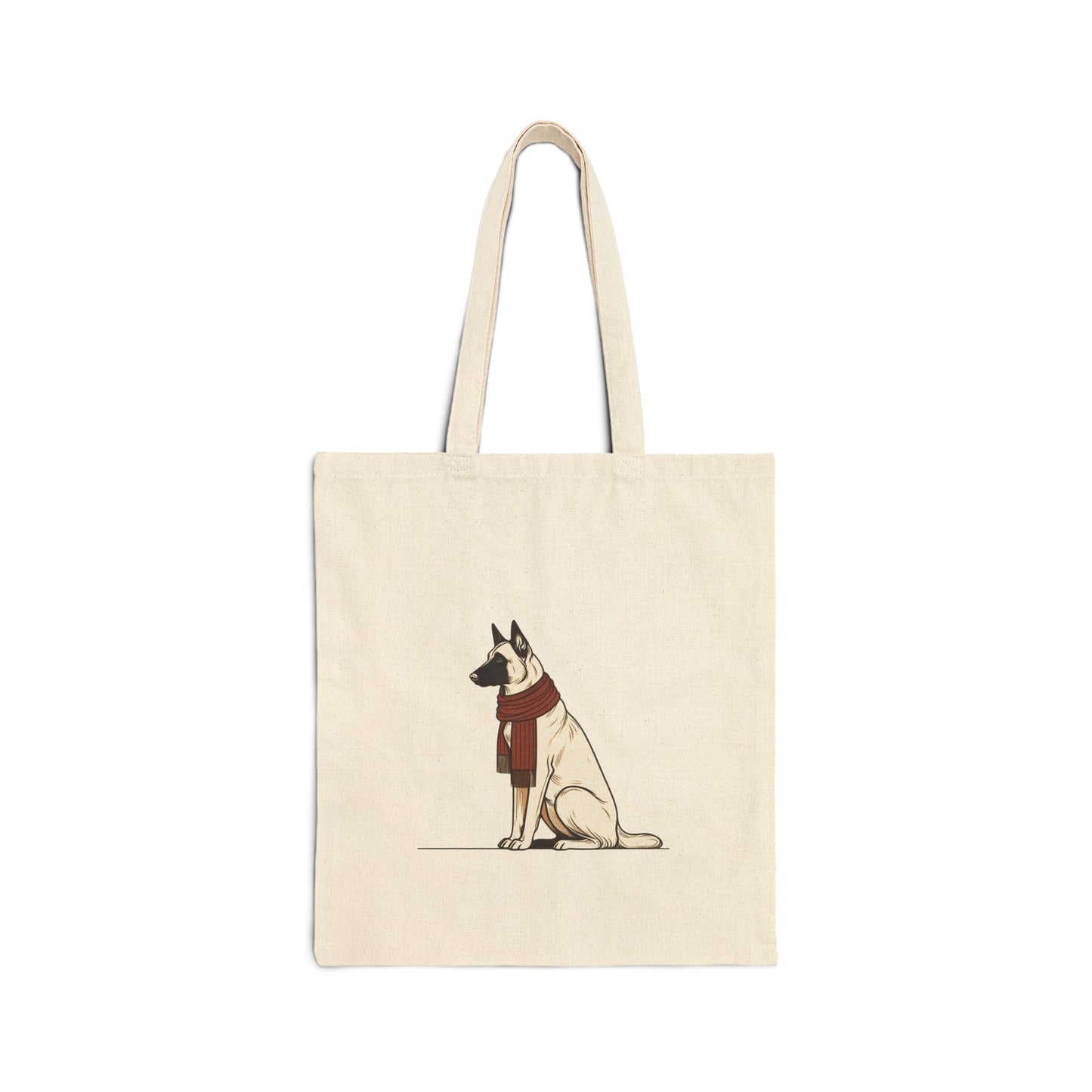 Minimalist Winter Malinois Tote Bag