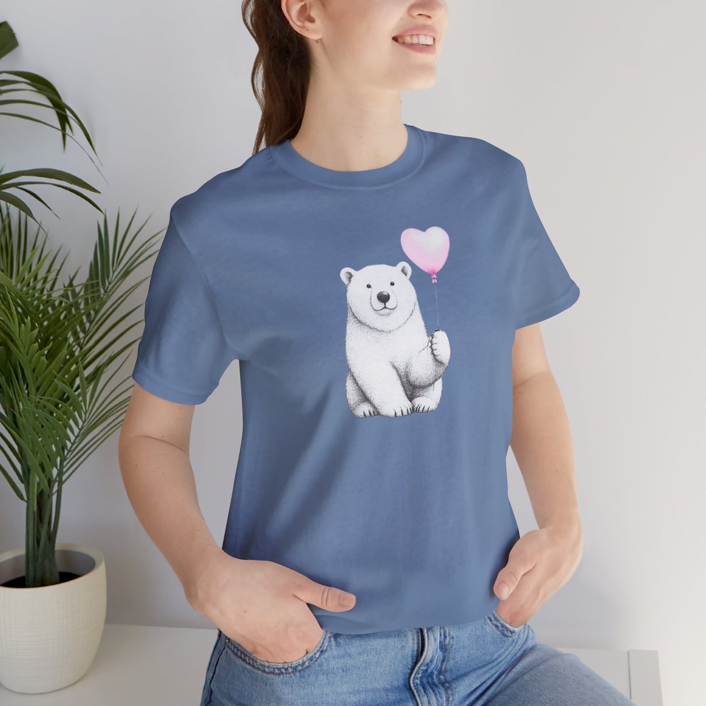 Polar Bear Holding a Balloon Tee