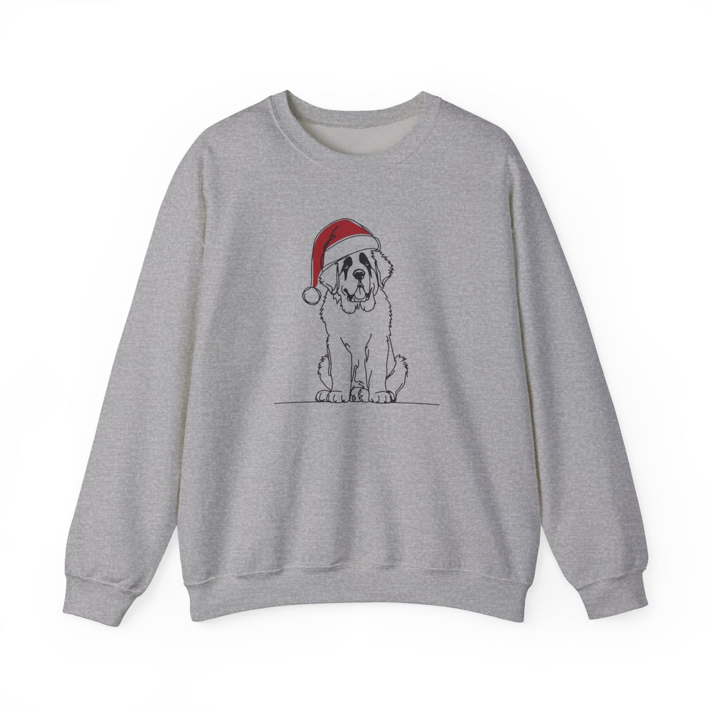 "Santa Bernard" Holiday Sketch Sweatshirt | Holiday Den