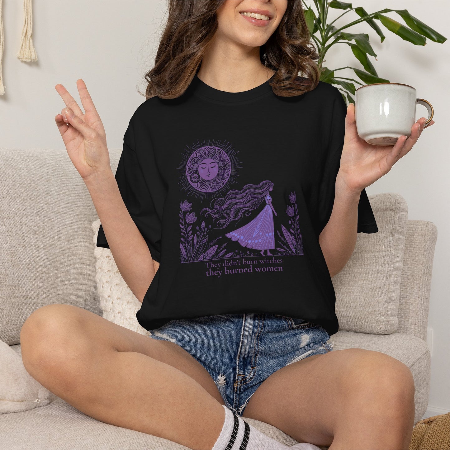 They Didn’t Burn Witches They Burned Women Comfort Colors Tee