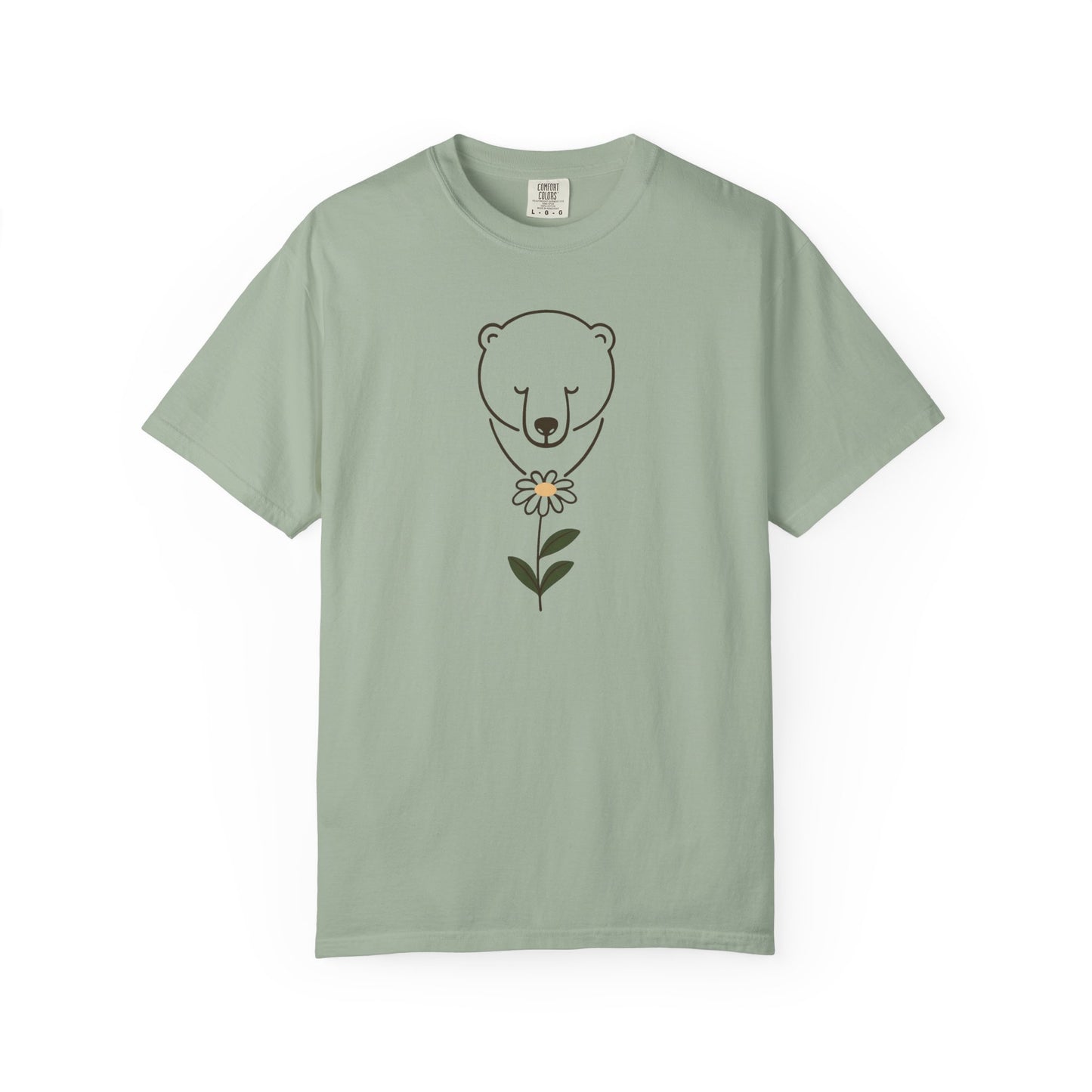 Polar Bear Daisy Comfort Colors Tee