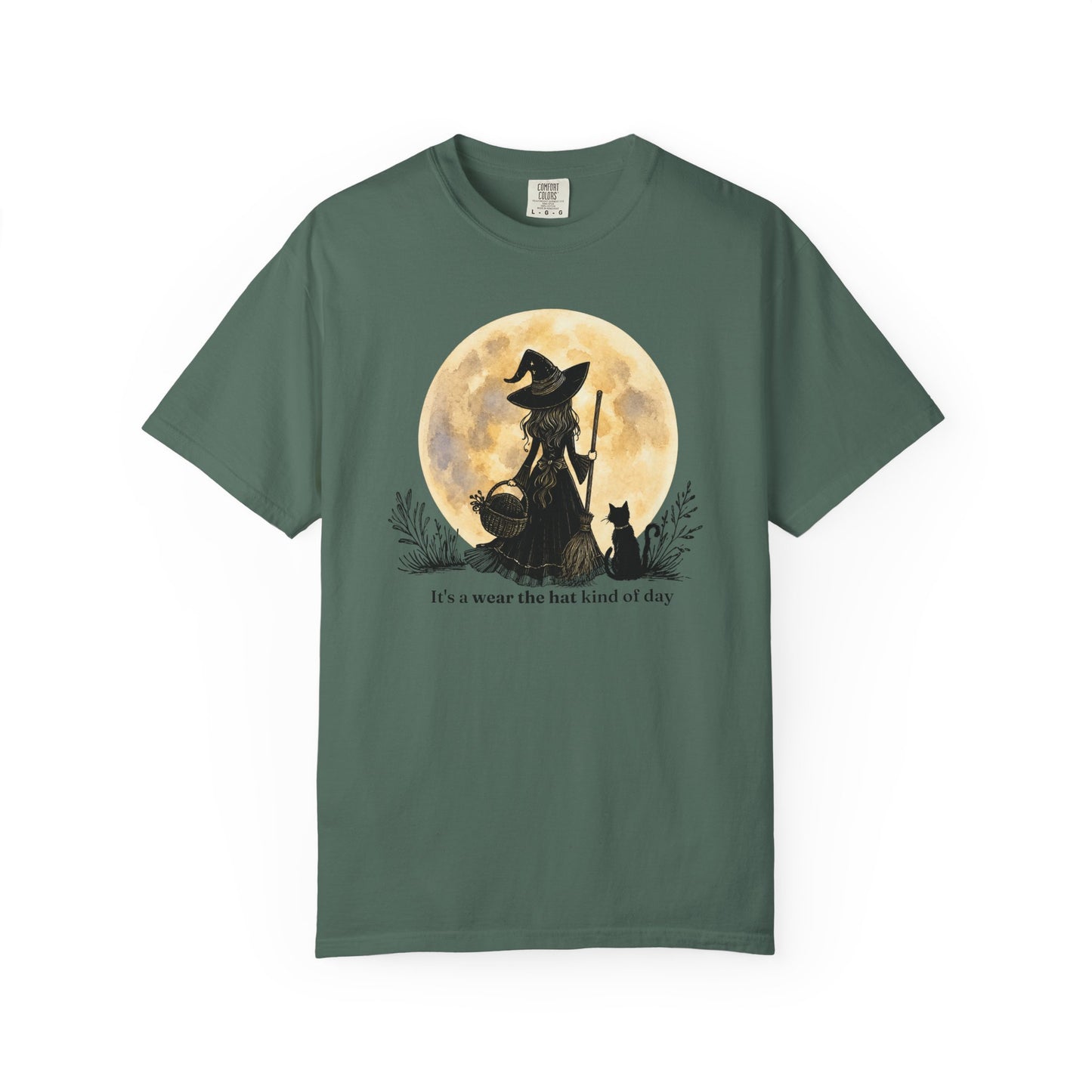 It's a Wear the Hat Kind of Day | Comfort Colors® Witch Graphic T-Shirt