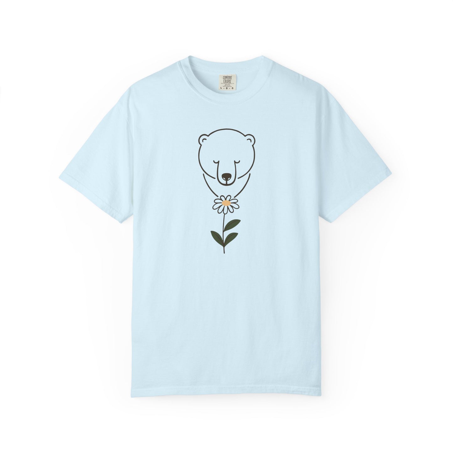 Polar Bear Daisy Comfort Colors Tee