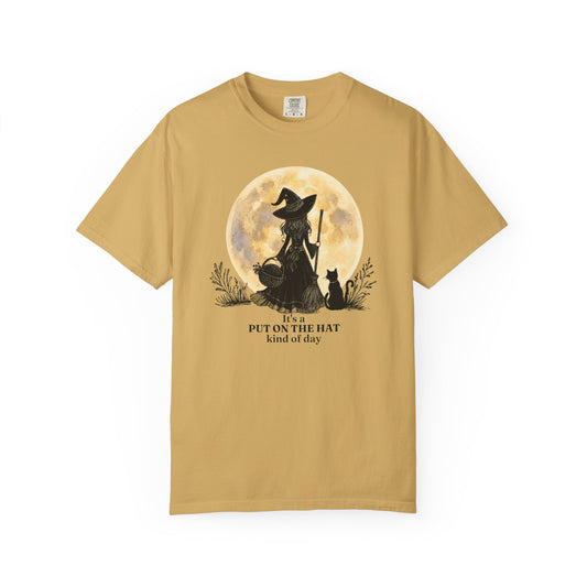 It's a Put on the Hat Kind of Day | Comfort Colors® Witch Graphic T-Shirt