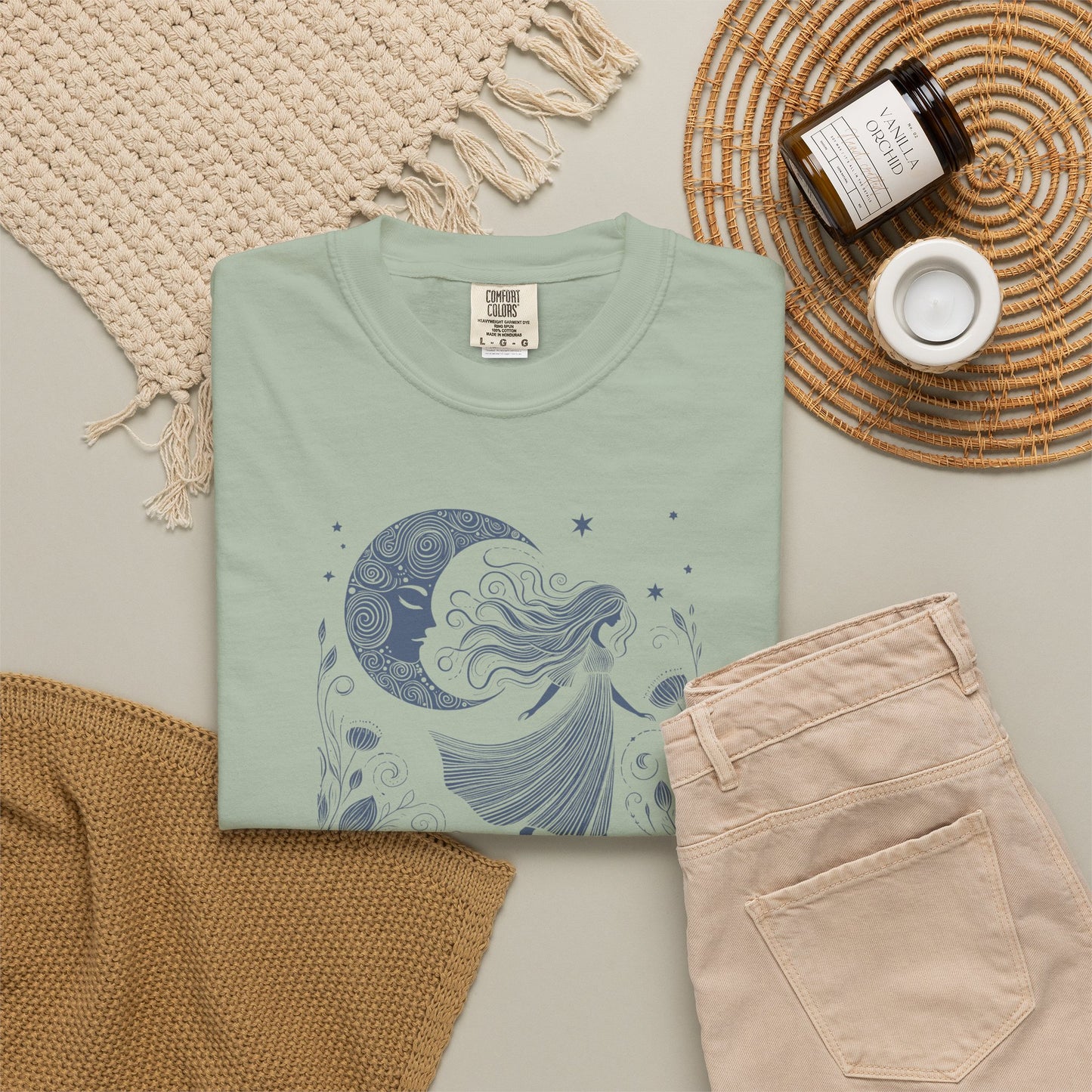 Moonlit Wildflower Woman Comfort Colors Tee