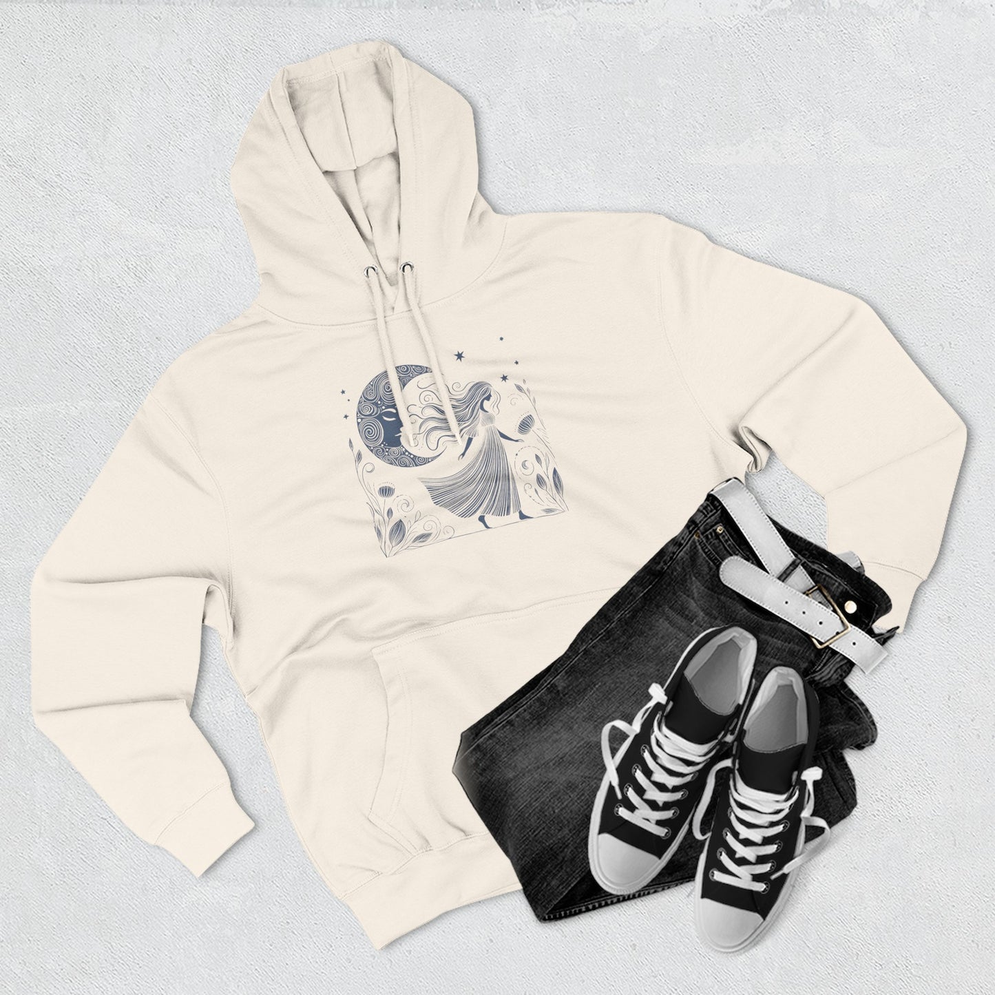 Moonlit Wildflower Woman Hoodie