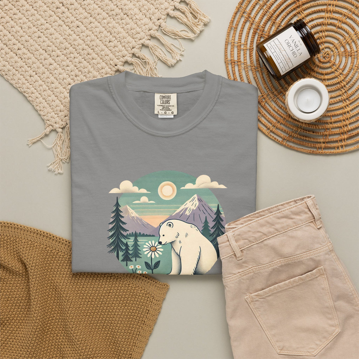 Polar Bear Mountain T-Shirt | Comfort Colors Tee