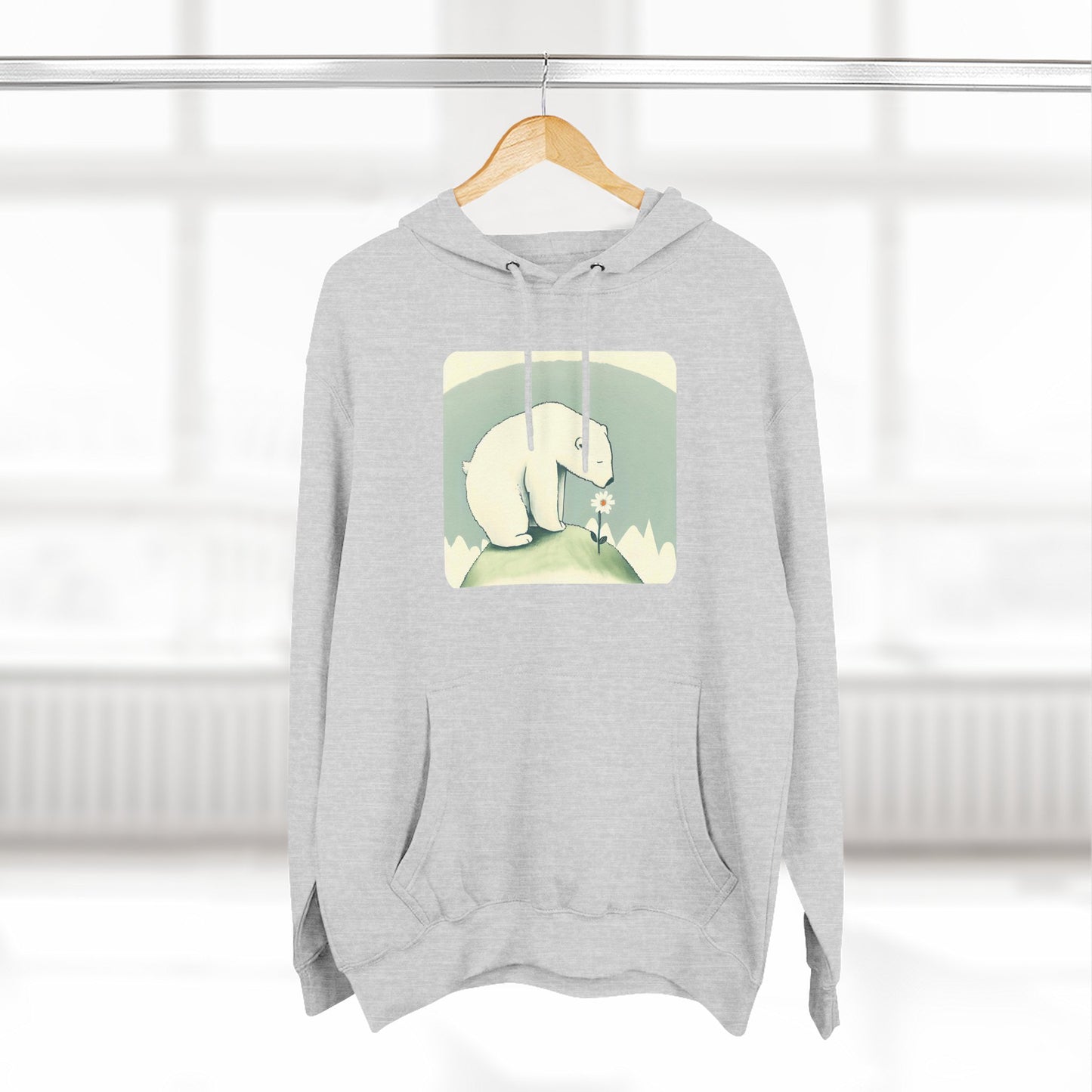 Polar Bear  Wildflower Hoodie