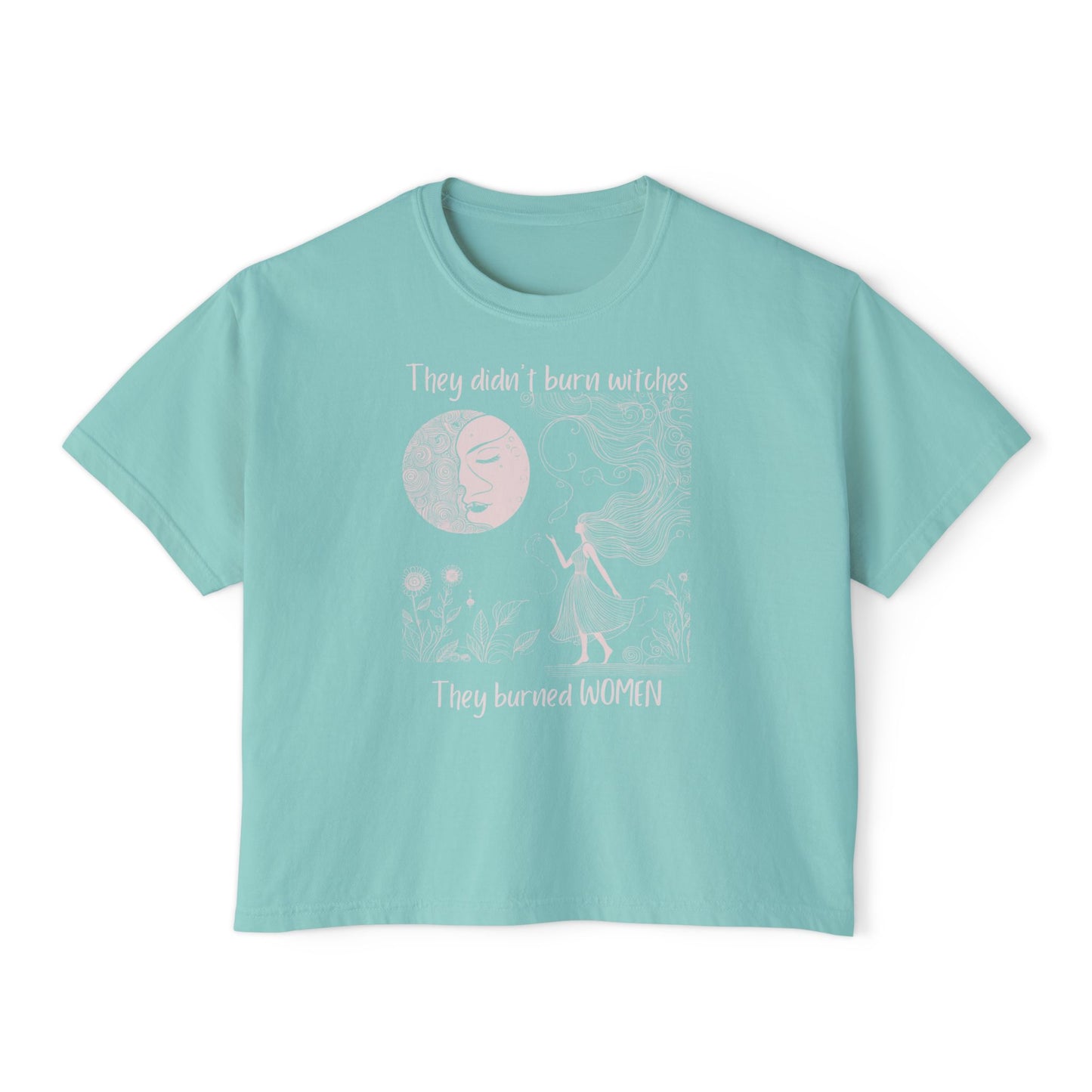 They Burned Women Crop Tee | Comfort Colors® Historical Graphic