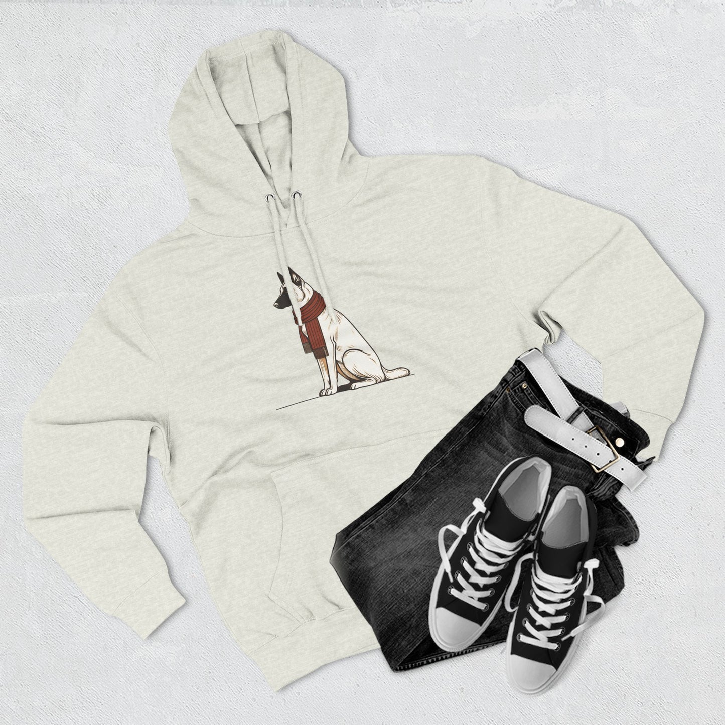Belgian Malinois Scarf Hoodie