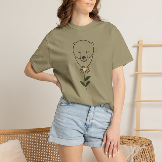 Polar Bear Daisy Comfort Colors Tee