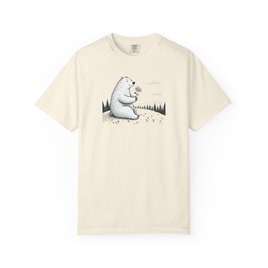 Woodland Bear Wildflower Comfort Colors Tee
