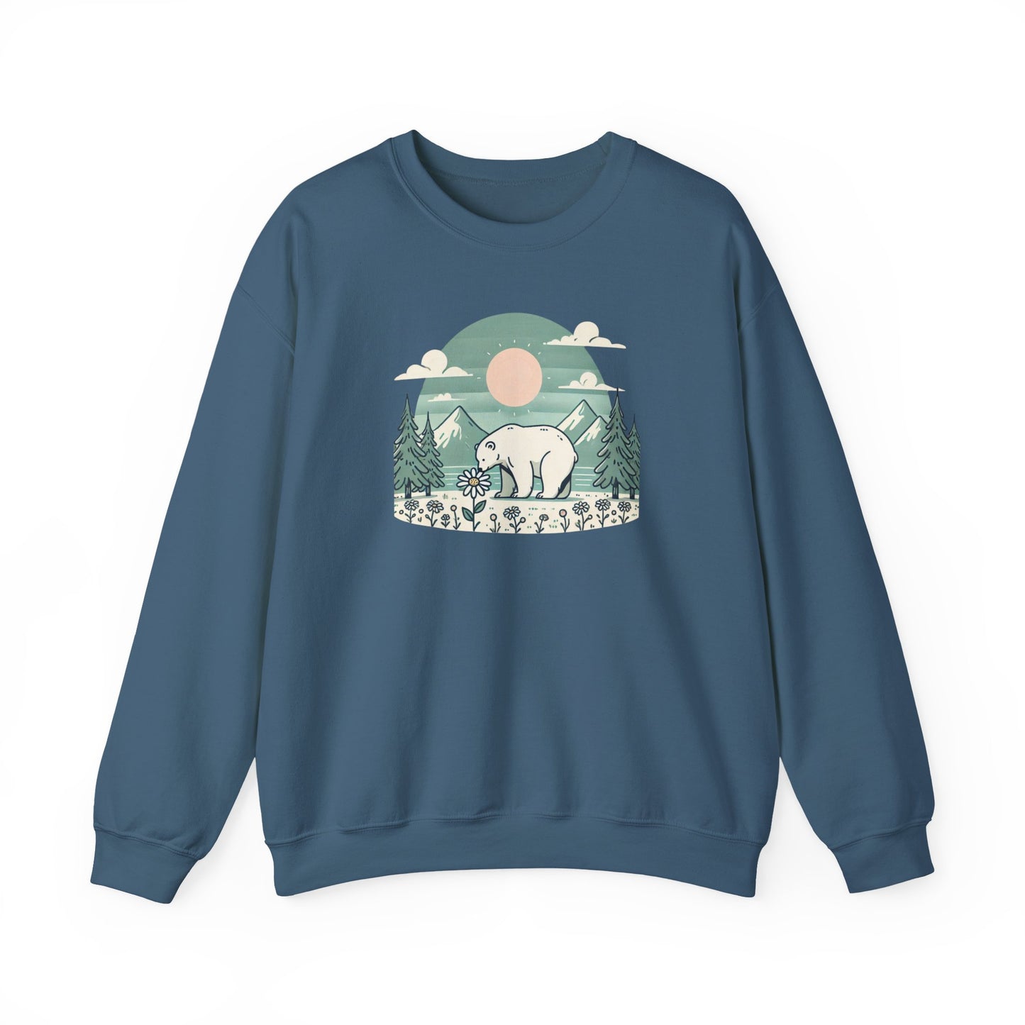 Polar Bear Daisy Sweatshirt