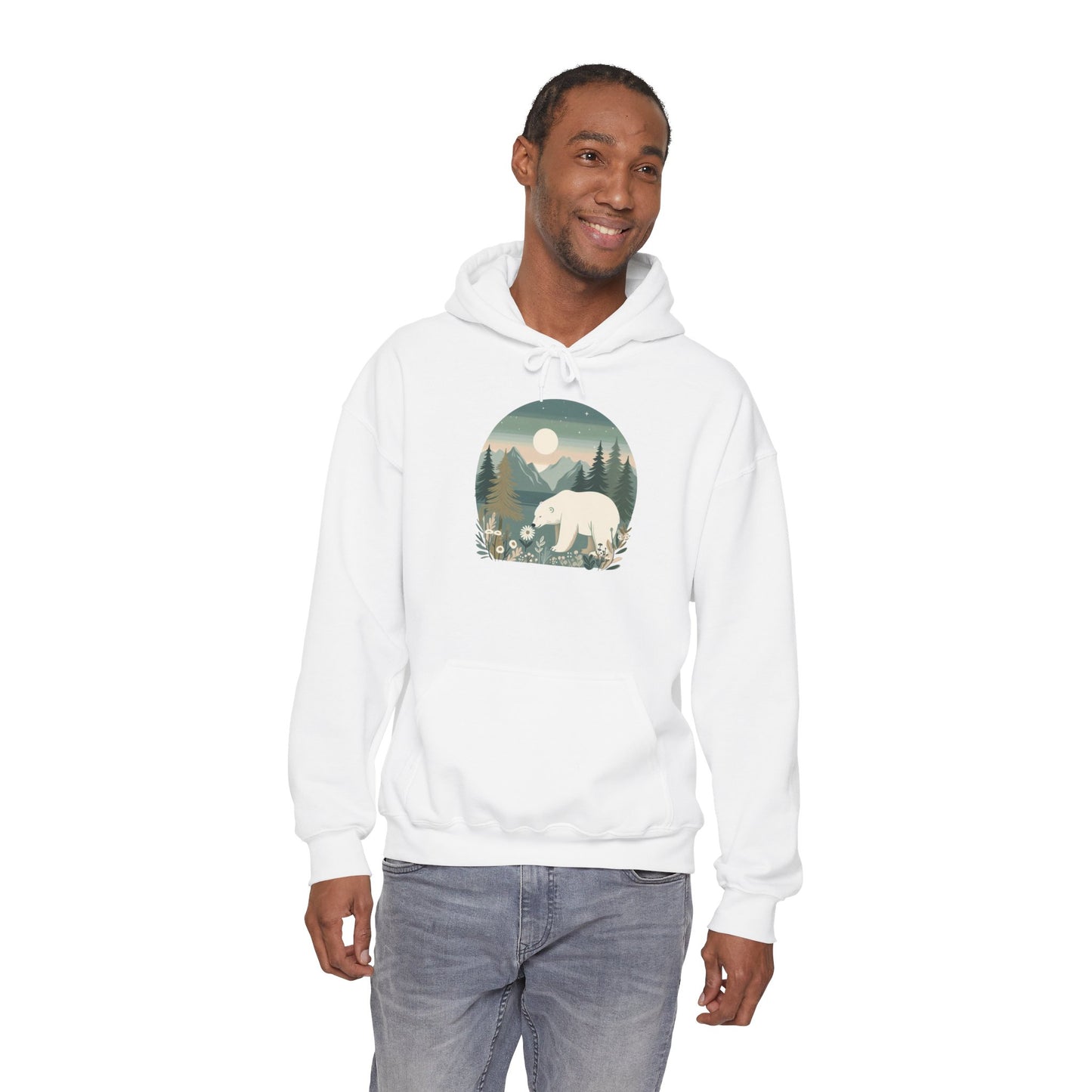 Moonlight Polar Bear Hoodie | Polar Den Edition