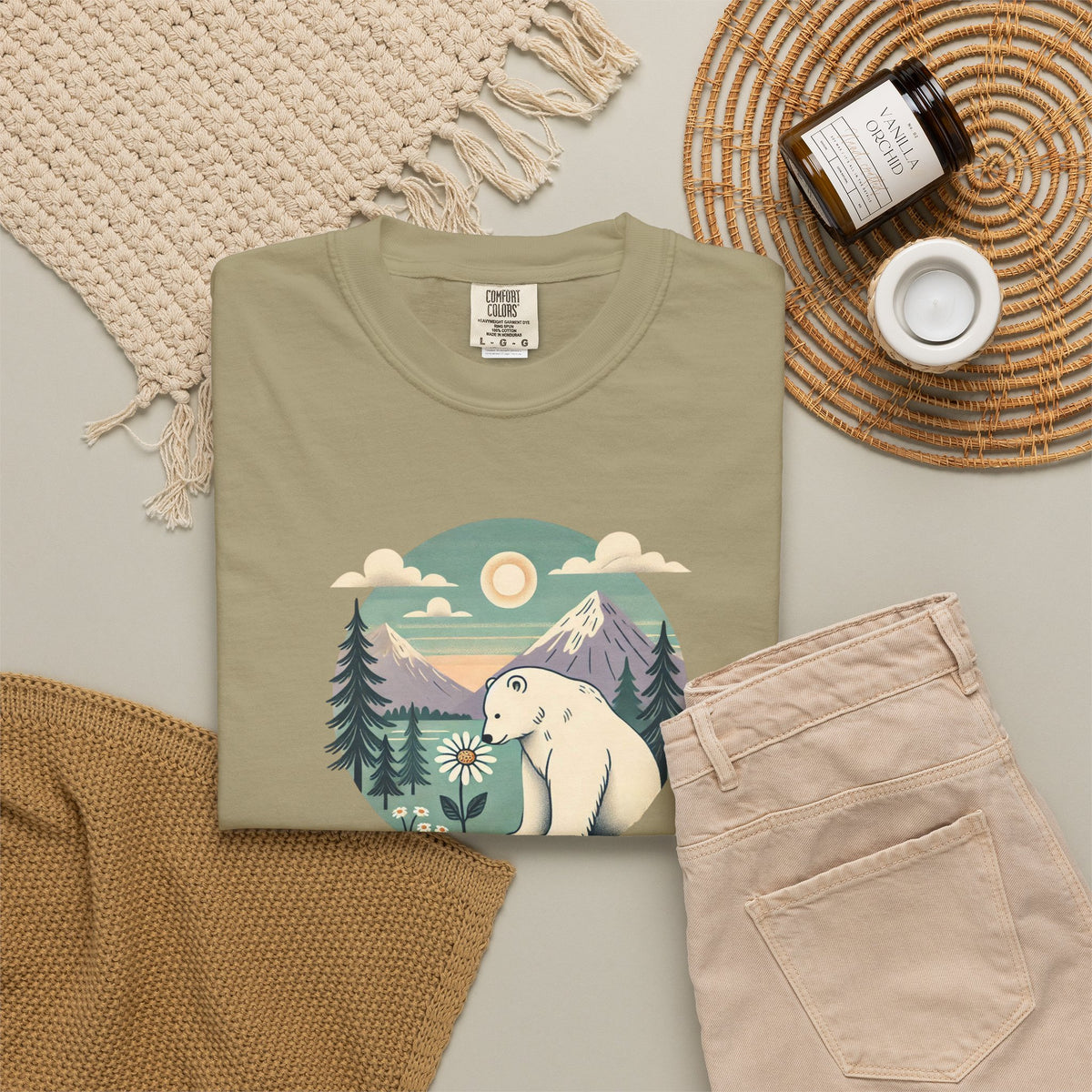 Polar Bear Mountain T-Shirt | Comfort Colors Tee