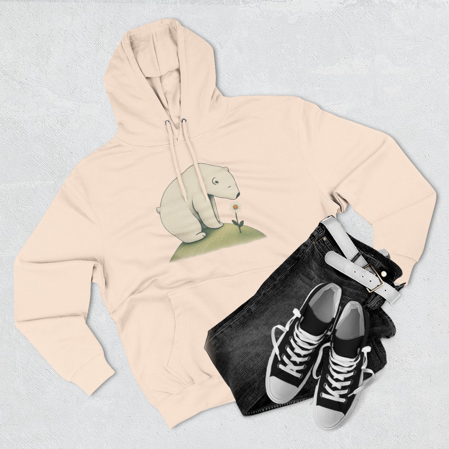 Daisy Day Polar Bear Hoodie