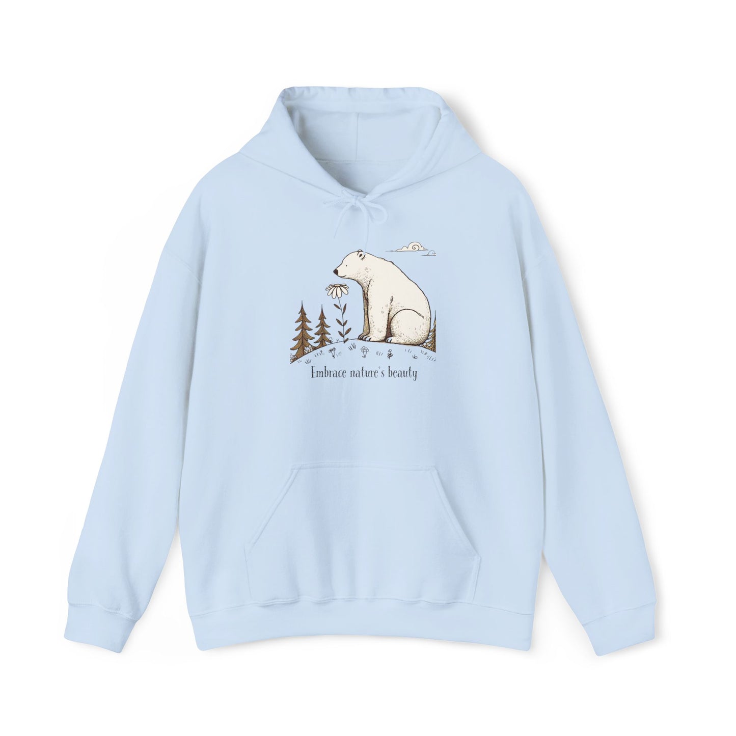 Embrace Nature’s Beauty Hoodie | Cozy Polar Bear Sweatshirt