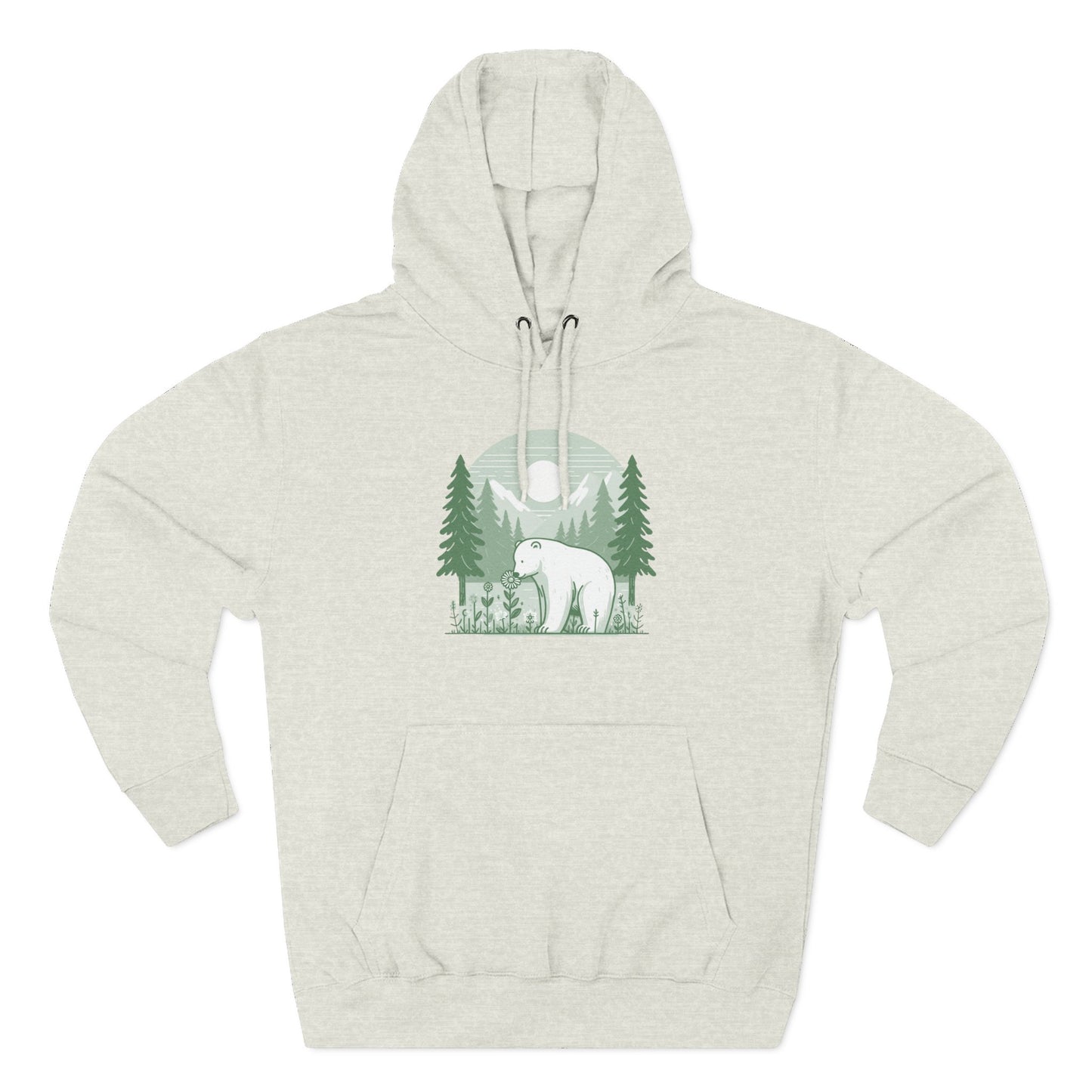 Polar Bear Forest Bloom Hoodie