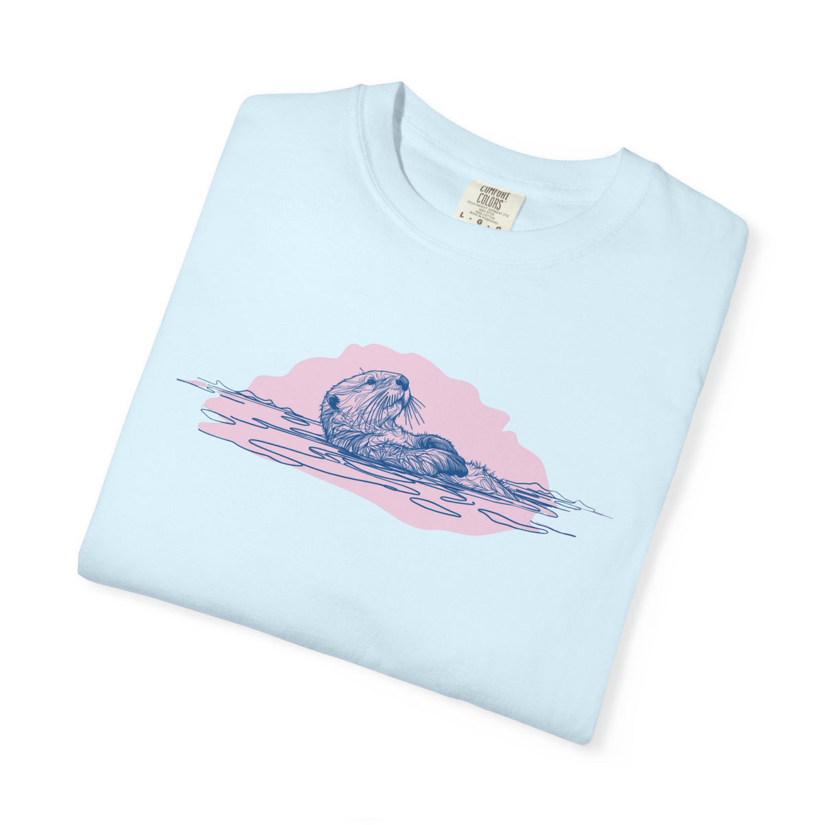 Sea Otter T-Shirt | Floating Otter Comfort Colors Tee