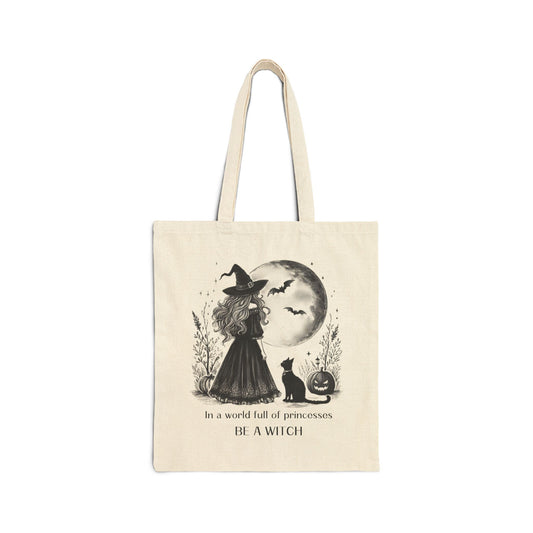 Be a Witch Feminist Empowerment Tote Bag Witchlight Halloween Witch Tote