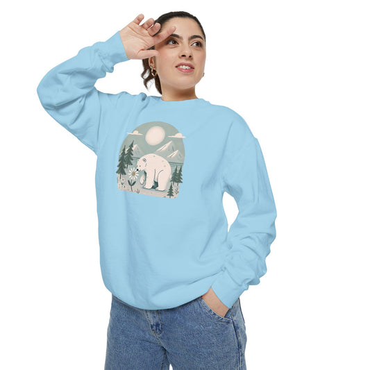 Polar Bear Meadow Comfort Colors Sweatshirt