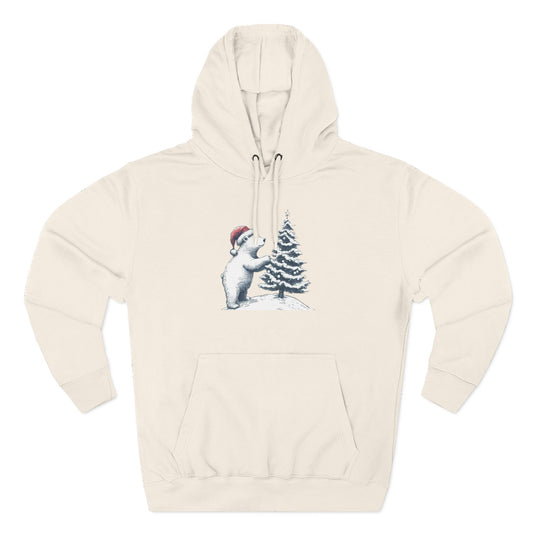 Polar Bear Christmas Hoodie | Cute Holiday Tree Sweatshirt