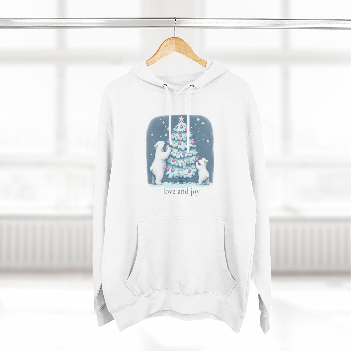 Love and Joy Polar Bears Hoodie