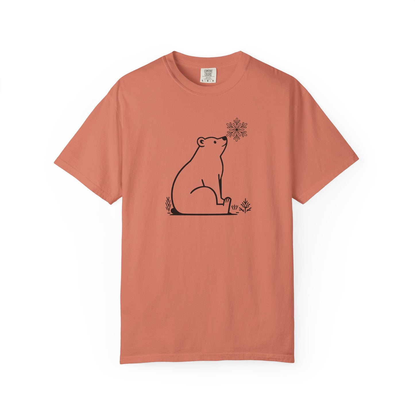 Comfort Colors Polar Bear Snowflake Tee