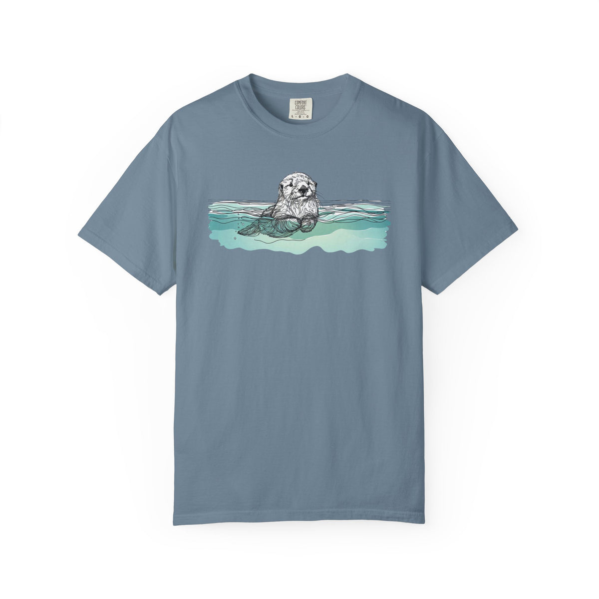 Sea Otter T-Shirt | Otter in the Water Comfort Colors Tee