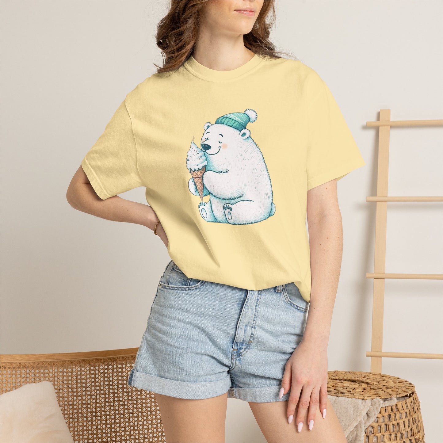 Cozy Cone Polar Bear Comfort Colors Tee