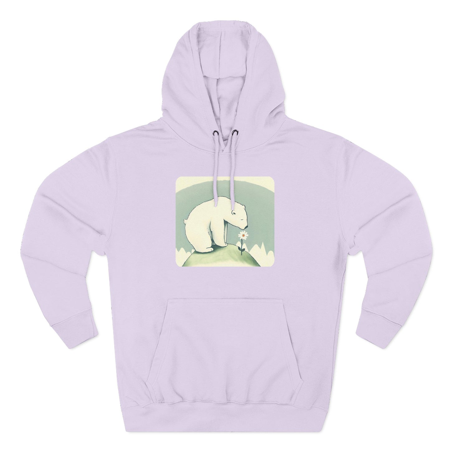 Polar Bear  Wildflower Hoodie